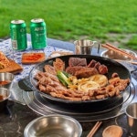 돌부심 무쇠 솥뚜껑 불판 무쇠 그리들 솥뚜껑 삽겹살 캠핑 그리들 : 오지구 몰