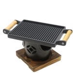 기름안튀는 가정용 철판 삼겹살판 무쇠 미니 불판 고기판 사각철판 : 언니의 유혹