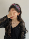 오리엔탈 무드 자수 꼬임 반다나 헤어밴드 2color : 키메라제이