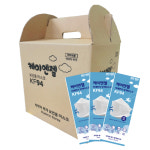 국내생산 케이엔젤 KF94 미세먼지 황사 방역마스크 4중필터 대형 화이트 100매 : 와우잉크