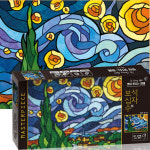 퍼즐마을 토이앤퍼즐 보석십자수 글라스아트 별이빛나는밤 38x52cm 비즈 공예붙이기 : 퍼즐마을경상지사