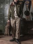 브론슨 Bronson B-15A 항공 자켓 점퍼 재킷 남성용 아메카지 워크웨어 : 그래비티