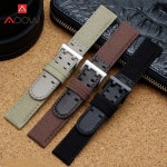 해밀턴 카키 H6893에  20MM 22MM 캔버스 나일론 스트랩 소프트 정품 가죽 손목 밴드 남성 교체 팔찌 : 이유트렌드