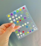 셀프 네일아트 데코 스티커 엠보 플라워 꽃 4종  젤네일 장식 : 더뷰티네일