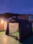 텐트 우레탄창 카즈미 오스카 하우스 전면 일체형 지퍼 윈터캠핑 : winter camping
