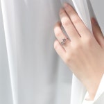 얇은 1PC 100 정통 REAL.925실버 파 쥬얼리 26 편지 알파벳 반지 이름 C-J4140 : 이유트렌드