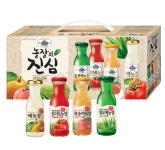 가야농장 주스 4종 선물세트 180ml 48병 알로에 토마토 복숭아 배 : 코코구니