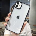 다채로운 범퍼 충격 방지 투명 전화 케이스 iPhone 12 Mini 11 Pro Max XR X XS Max 8 7 6S Plus SE 2020 Clear Back  79 : 모아모아95