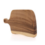 캠핑나무도마 수제 캠핑용 칼 큰 통나무 통원목 치즈 브런치 빵 플레이트 손잡이 우드 나무 주방 도마 : 모모모샵