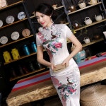 패션 여름 긴 cheongsam 중국 스타일 드레스 여성 슬림 qipao 새로운 도착 vestido 크기 s m l xl xxl xxxl 4xl 5xl 6xl j3038... 