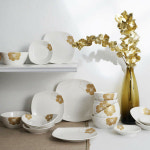 [한국도자기]로즈앤로즈(골드) 4인 홈세트 20p 예쁜 밥그릇 국그릇 그릇 식기 접시 반찬그릇 집들이선물 혼밥 신혼부부 혼수 : 한국도자기 부산총판