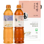 명인 쌀조청+올리고당 1.2kgx2개/조청 올리고당 세트/국내산 쌀/가정용 선물용 : 두레촌몰