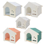 베이직 펫하우스 애견 자작나무 원목 강아지집 만들기 고양이 숨숨집 실내 개집 : 코코도도