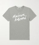 메종키츠네 남성 핸드라이팅 프린트 클래식 반팔 티셔츠 4종 컬러 : 골든픽