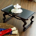 옻칠 나무 원목 다도상 찻상 소반 다용도 다과상 소 : 코쿡