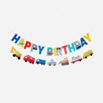 생일파티 가랜드 해피벌스데이 (happybirthday) 자동차 테마 생일파티 : 노래하는집 씽씽