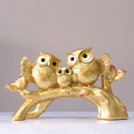 황금 부엉이 돈나무 장식품 풍수 인테리어소품 : 골드디자인 공식몰