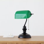 뱅커스램프 뱅커 빈티지 엔틱 레트로 도서관 하버드 스탠드 미드센츄리조명 마켓비 그린 : 홈익인간