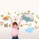 꽃 그림 창문 카페 인테리어 스티커 : 꿈에그린집