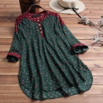 빅사이즈 큰옷 초대형 7xl 10xl 간절기 엄마 88 99 중년 임부복 루즈핏 블라우스 : 미스터엄