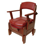 이동변기 APT-101 복지용구 원목의자 가구형 환자용 이동식 좌변기 양변기 노인 요양등급 복지용구 : 키라팩토리