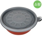 미니탕 소 투톤 50개 세트 덮밥 우동 냉면 중식 일회용 배달 용기 185파이 : 온니유팩