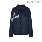 (더틸버리) 플랩 디테일 린넨 레터링 점퍼 TL7M0JP02 : THE TILBURY