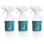 청솔 소독용 에탄올83% 500ml  3개 //식용아님/ 식품첨가물용 옥수수원료 사용 : 더블헬스