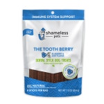 쉐임리스 펫 더 투스 베리 덴탈 스틱 204g : 헬로우 뉴욕 도기