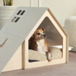 쁘띠몽드 마론 펫 하우스 컴포트+수납장 / 프리미엄 소재 스틸 원목 강아지집 : 쁘띠몽드스토어
