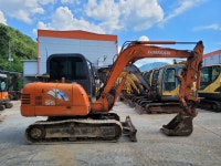 농장용02굴착기 중고굴삭기 포크레인매매 S55VG 2003년식 집게장착 농장에마련하세요 : 중고굴삭기컨설팅