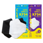 크린테크 KF94 원부자재 국산 방역마스크 소형 중형 대형 (흰색/검정색) 1매입 : 지에이헬스케어