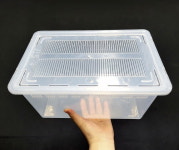 JIF 적재형 케이지 대 투명 Ver.3 6면 환기 최고 파충류 사육장 환기 강화 : 게코숲