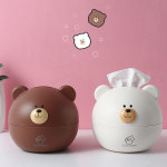 귀여운 휴지케이스 곰돌이 인테리어 두루마리 화장지 화이트 브라운 : 노노칭구