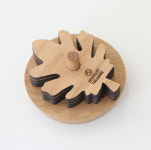 오디너리트레저 자체제작 캠핑 우드 나뭇잎 컵받침 감성소품 티코스터 찻잔 : 오디너리 트레저