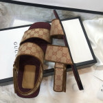 구찌 GG 캔버스 모노그램 남성 스트랩 슬라이드 샌들 574492 G1710 8371 : GOODZHOP