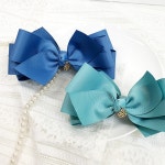 셀아라 핸드메이드 리본 바나나핀 고급 예쁜 머리 집게 삔 올림머리 반묶음 : 셀아라