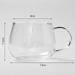 내열 미니 유리컵 믹스커피컵 (400ml) : 키친앤바스
