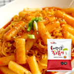 한끼의품격 매콤달콤 라볶이 215g 20입 즉석조리 떡볶이맛집 대학생, 자취, 혼족 : 한끼의품격