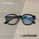 [안경원 제조] 자외선 양에 따라 변하는 변색렌즈 시력보호 무도수 실내외 겸용 2in1 : 내눈에반하다