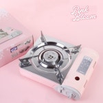 휴대용 가스버너 썬터치 브루스타 핑크 감성 캠핑 버너 : lovely you