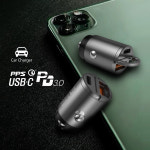 PPS PD 30W C타입 미니 차량용 시거잭 고속 멀티 충전기 아이폰 갤럭시 UMCH-QC30 : UM2 COBY