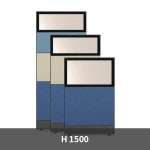 60T 상부유리 블럭파티션 (H1538) 사무실 파티션 : 스마트오피스사무용가구