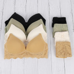 레이스브라 팬티세트 세련된 톤다운컬러 심리스 가벼운 소재 부착패드로 세탁변형 방지 뒷후크 사이즈조절 가능 D01060 : 쏙샵 언더웨어