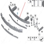 BMW F01 F02 7시리즈 범퍼레일  후기형 51647333134 순정대체부품 : 창고모터스