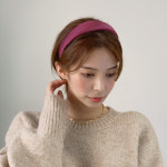 [14colors / 자체제작] 탐나 실크 심플 헤어밴드 : 더노블
