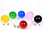 크리스탈 유리 수정 칼라 유색 볼 구 구슬 인테리어 데코 장식 소품 : ILOVEIT