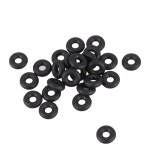 20 개 직경 5.6mm 두께 1.8mm 검은 색 고무 O-링 오일 와셔 : LaOnDream