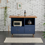 고급 아일랜드 보조 식탁 수납장 주방 베란다 카페 받침대 인테리어 낮은 높이 소형 사이즈 원목 우드 화이트 미니 렌지대 서랍 도어 2인 4인... 