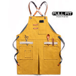 명품 데님 카페 바리스타 공방 캠핑용 헤어디자이너 바버샵 목공용 가드닝 가죽끈 앞치마 : 풀핏